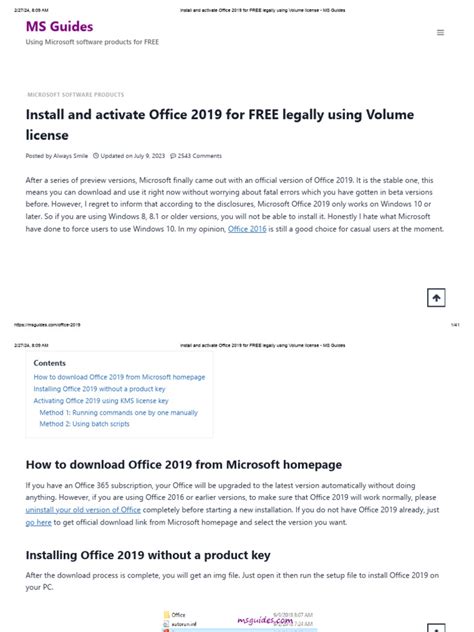Install and activate Office 2019 for FREE legally using  .